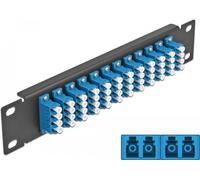 Delock - Patch Panel - LC SM X 48 - Schwarz - 1U - 25,4 cm (10") (66776)