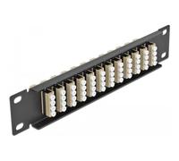 Delock - Patch Panel - Schrankmontage - LC MM X 48 - Schwarz, beige - 1U - 25,4 cm (10") (66778)