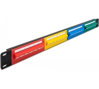Delock - Patch Panel - Schrankmontage - RJ-45 X 24 - Blau, Gelb, Rot, grün - 1U - 48,3 cm (19") (66880)