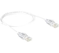 DELOCK Patchkabel RJ45 Cat6 U/UTP 1.00m weiß slim