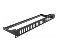 Delock - Patchpanel (Blindblech) - Rack montierbar - Schwarz - 1U - 48,3 cm (19") - 24 Ports (43406)