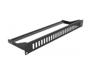Delock - Patchpanel (Blindblech) - Rack montierbar - Schwarz - 1U - 48,3 cm (19") - 24 Ports (43406)
