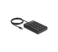 DeLOCK Pavé Numérique USB Type-C 19 Touches Noir, Câble 1.6m, Dimensions 81x124x21mm, Alimentation USB, Plug and Play, Référence 12108