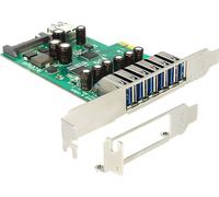 DELOCK PCI Expr Card 6x USB3.0 ext + 1x USB3.0 int +LowPro