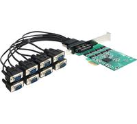 DELOCK PCI Expr Card 8x D-Sub9 RS-232 ext +LowProfile