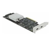 DELOCK PCI Expr x8 Card zu 2x extern USB-C 20Gbps USB 3.2