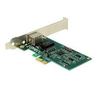 Delock PCI Express Card > 1 x Gigabit LAN - Adaptateur réseau - PCIe 1.1 profil bas - Gigabit Ethernet G