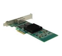 Delock PCI Express Card > 2 x Gigabit LAN - Adaptateur réseau - PCIe 2.1 x4 profil bas - Gigabit Ethernet x 2 G