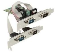 DeLOCK Carte PCI Express x1 – 4x RS-232 – Carte d'interface