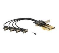 Delock PCI Express Card > 4 x Serial with voltage supply - Adaptateur série - PCIe 2.0 - RS-232 x 4 G