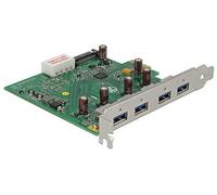 Delock PCI Express Card > 4 x USB 3.0 - Stockage / contrôleur USB 3.0 - USB 3.0 - PCIe 2.1 x1