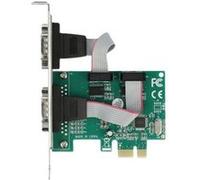 Delock PCI Express Card to 2 x Serial RS-232 - Adaptateur série - PCIe 1.1 profil bas - RS-232 x 2 - vert G