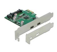 DeLOCK PCI Express x1 Card to 2 x External SuperSpeed USB (USB 3.2 Gen 1) USB Type-C™ Female Carte et Adaptateur d'interfaces Interne USB 3.2 Gen 1 (3.1 Gen 1)
