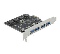 Delock PCI Express x1 Card to 4 x External USB Type A Female SuperSpeed USB