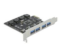 Delock PCI Express x1 Card to 4 x External USB Type A Female SuperSpeed USB