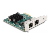 DeLOCK PCI Express x1 Karte zu 2 x RJ45 Gigabit LAN BCM - PCIe - RJ-45 - PCIe 2.0 - Grau - PC - Aktivität - Link (88205)