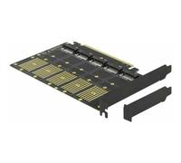 DeLOCK PCI Express x16 Card to 5 x internal M.2 Key B / SATA - Contrôleur de stockage - M.2 - M.2 Card Low-Profile - 6 Gbit/s - PCIe 3.0 x16 (90435)