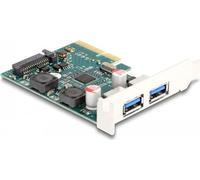 DELOCK PCI Express x4 Karte zu 2 x extern USB 10 Gbps Typ-A
