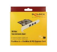DELOCK PCIe-Card > 3x ect. FireWire B + int. FireWire A