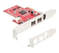 DeLOCK "PCIe x1 > 2x FireWire 800 + 1x FireWire 400, Carte d''interface"