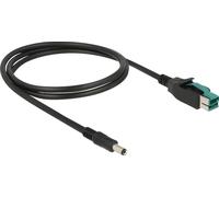 DELOCK PoweredUSB Kabel 12V St > DC 5.5x2.1mm St 1.0m