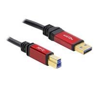 Delock Premium - Câble USB - USB type A (M) pour USB Type B (M) - USB 3.0 - 3 m - noir
