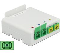 DELOCK Prise de raccordement fibre optique pour rail DIN 4x SC Simplex
