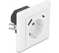 Delock Prise encastrable avec 2 ports de charge USB 3,4 A, 1 x USB Type-A et 1 x USB Type-C™ (11489)