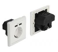 Delock Prise encastrable avec 2 ports de charge USB type A 2,4 A (11471)