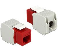 Delock - Prise modulaire - CAT 6 - UTP - RJ-45 - rouge
