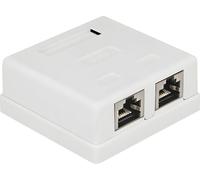 DELOCK Prise réseau 2x RJ45 femelle Cat6 blindée