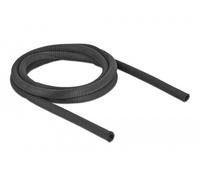 Delock Protection de câble 2,0m (200 cm), Gaine + protection pour câbles, Noir
