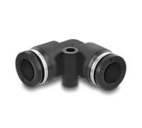 Delock Raccord pneumatique 8 mm avec trou de fixation coudé à 90°