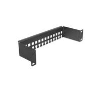 DeLOCK Rail de Gestion de Câbles 10" 1U Métal Noir, Profondeur 25.4cm, pour Armoire Réseau, Fixation Serre-Câbles/Scratch, Réf. 66678
