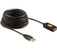 Rallonge de câble USB - DeLOCK - 10m - Noir - Connecteur plaqué or