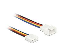 Delock - Rallonge de câble d'alimentation de ventilateur - MLI à 4 broches (M) pour MLI à 4 broches (F) - 70 cm