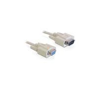 Delock - Rallonge de câble série - DB-9 (M) pour DB-9 (F) - 1 m - beige - Chine Beige G
