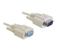Delock - Rallonge de câble série - DB-9 (M) pour DB-9 (F) - 5 m - beige - Chine Beige G