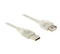 - Rallonge de câble USB - USB (F) pour USB (M) - USB 2.0 - 2 m - transparent