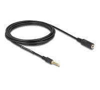 DeLOCK Rallonge jack 3,5 mm 5 broches mâle vers femelle 3 m Noir