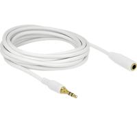 DELOCK Rallonge jack 3.5mm 3pins mâle > femelle 5.0m blanc