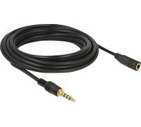 DELOCK Rallonge jack 3.5mm 4pins mâle > femelle 5.0m noir