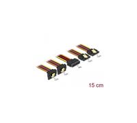 - Répartiteur d'alimentation - alimentation SATA (P) verrouillé pour alimentation SATA (R) clip métal - 3.3 / 5 / 12 V - 15 cm - noir, jaune, rouge,