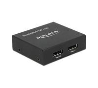 Delock - Répartiteur vidéo/audio - 2 x DisplayPort - de bureau