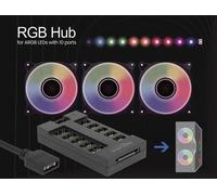 Delock - RGB LED light hub - 10 ports - Noir (64128)