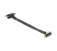 DeLock Carte Riser PCIe x1 - connecteur mâle 90° vers slot 90° - câble 30 cm
