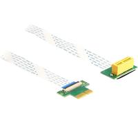 DELOCK Riser Karte PCI Express x1 St. zu 1 Slot FPC Kab.15cm