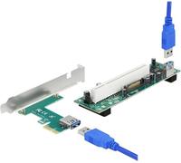 DELOCK Riser Karte PCI Express x1 zu 1 x PCI 32 Bit Slot