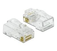 DeLOCK RJ45 Crimp+Cut+Curve Cat.6 UTP, Prise de courant