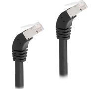 DELOCK RJ45 Netzwerkkabel Cat.6A S/FTP Slim 45° 0,5m schwarz